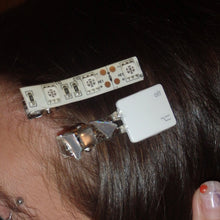 Load image into Gallery viewer, 'Nanobot' Hair slide and charm set
