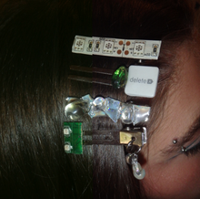Load image into Gallery viewer, 'Singularity' Hair slide set