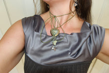 Load image into Gallery viewer, 'Heart of Gold' cord necklace
