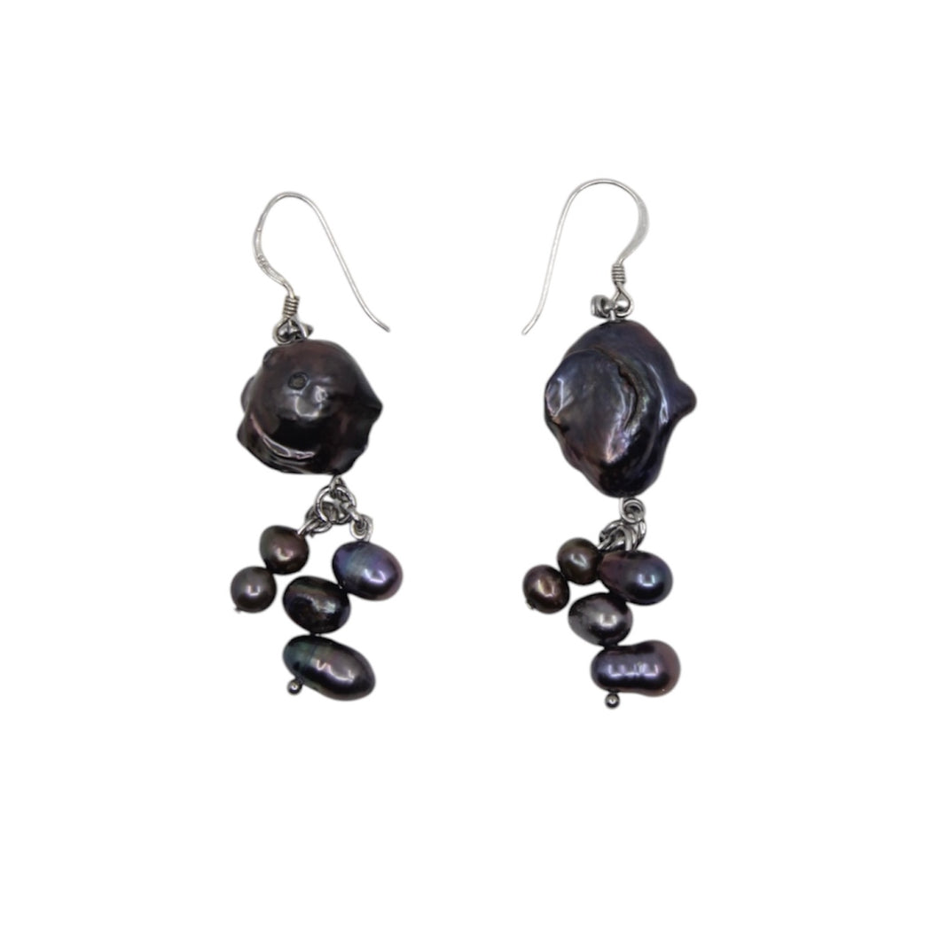 Midnight Cluster earrings