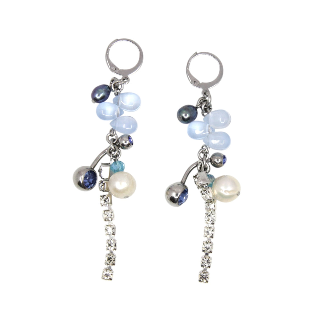 Deep blue earrings