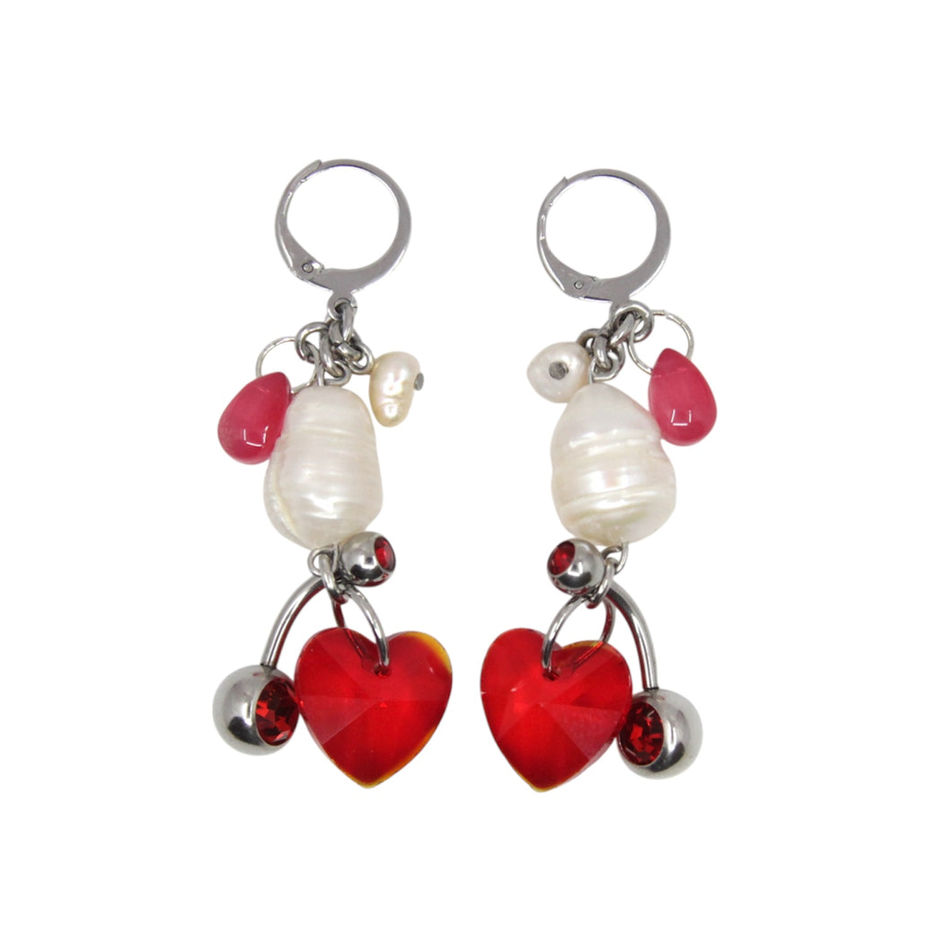 Wild cherry earrings